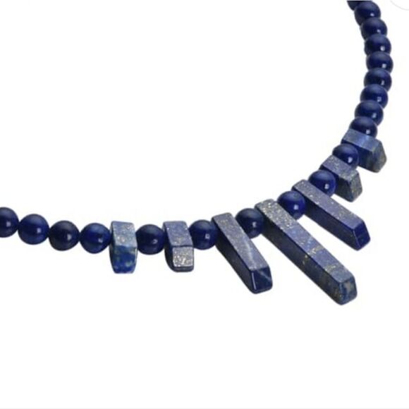 Lapis Lazuli Necklace 18-20 inches - Picture 6 of 15